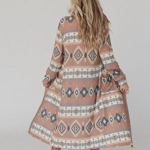 ON SALE Santa Fe Rose Duster Cardigan